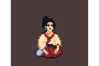 draw u a pixel art character sprite