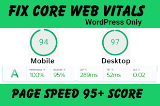 fix core web vitals, fix cls, lcp, fcp, inp, google pagespeed insights