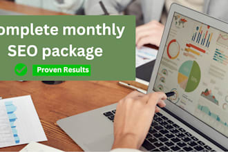 provide a complete monthly SEO package