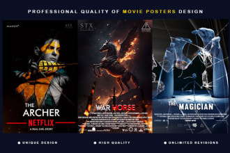 design movie posters , film posters and flyers for you