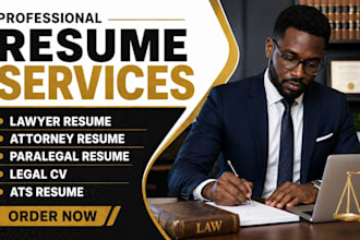 write a job winning legal resume and CV for lawyers, attorneys and paralegals