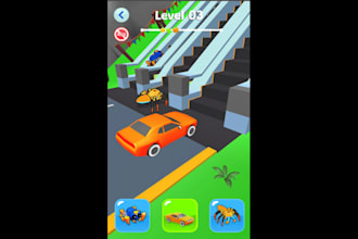 make a 2d or 3d unity games for android