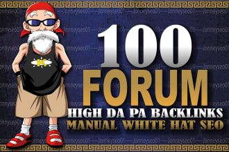build 100 manual forum posting backlinks
