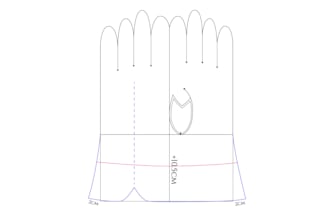 make professional digital sewing pattern for gloves