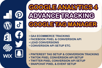 setup meta pixel, facebook conversion API, pinterest tag, snapchat twitter pixel