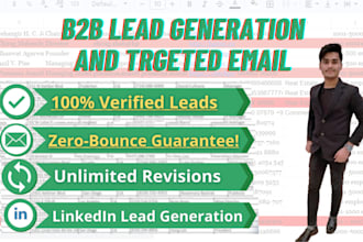provide b2b lead generation with verified email