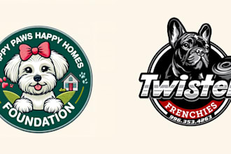create a professional  dog logo design