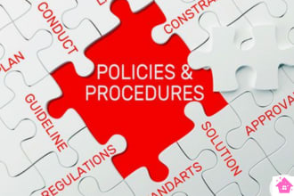 create a detailed regulatory policies and procedures manual