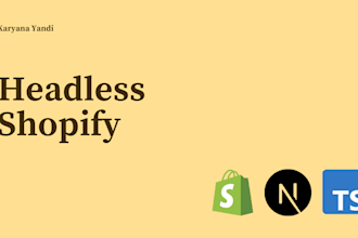 build headless shopify with react nextjs
