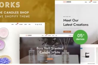do candle store business website