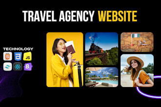 develop travel agency or tour agency website in 24 hours