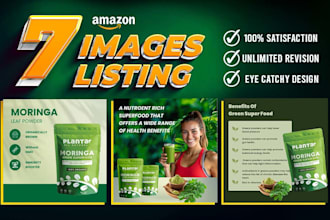 design premium amazon product listing images