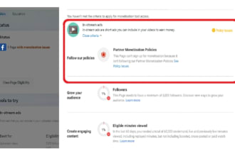 do facebook page monetization issues remove in 40minutes