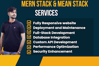 be your mean stack and mern stack web developer