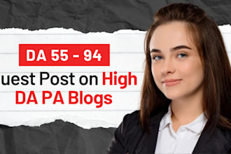 write and publish guest post on high da pa blogs