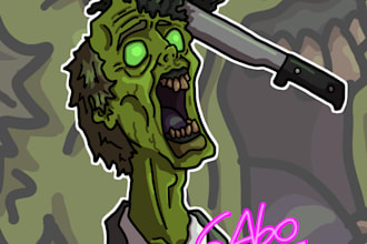 drawing a zombie for you