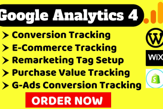 setup google analytics 4 conversion tracking and ecommerce tracking by GTM