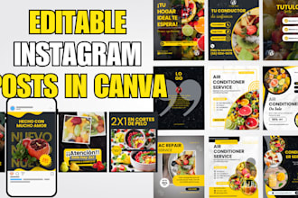design editable instagram templates in canva