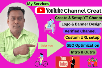 youtube channel create and setup  for your business