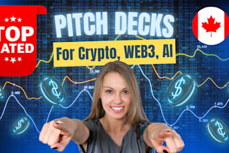 create web3 crypto project pitch deck content and design