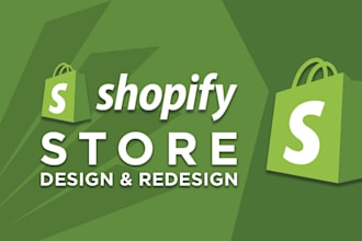design profitable shopify store or setup shopify website