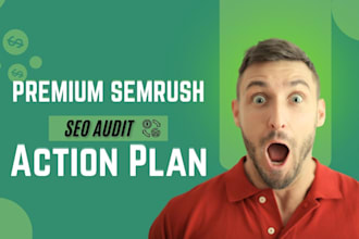 do technical website SEO audit with an action plan and competitor analysis
