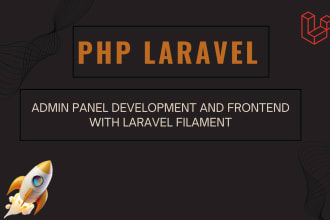 create PHP laravel admin panel using php filament