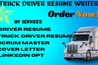 craft a standout truck driver resume or scrum master resume
