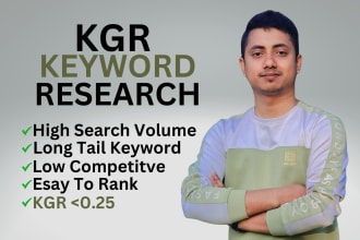 do kgr keyword research for your website quick rank
