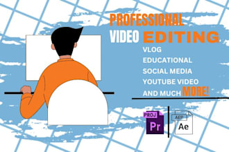 do amazing affordable and professional youtube video editing