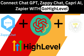 connect chat gpt, zappy chat, capri ai, zapier to gohighlevel
