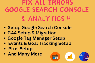 fix google search console and analytics errors