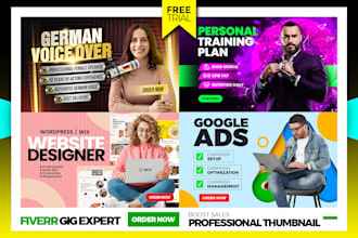 design attractive fiverr gig image thumbnail cover art
