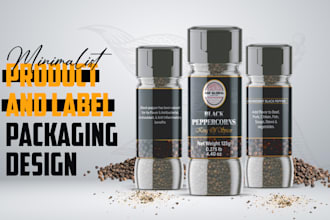 do minimalist product and label packaging design