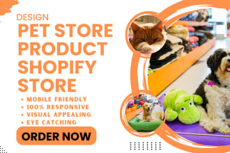 do branded pet product pet store pet care cats dogs food shopify store website