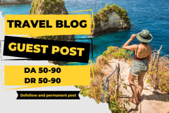 provide travel guest post on high authority travel blog