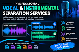 remove vocals and instrumentals from any song