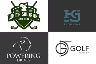 make a unique, eye catching, professional, golf logo