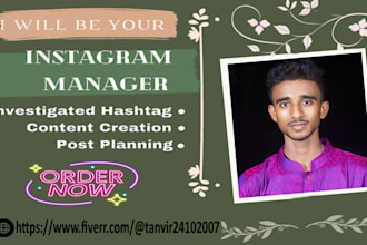 do instagram marketing, management and promotion for instagram organic growth