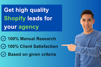 source shopify ecommerce leads for your agency