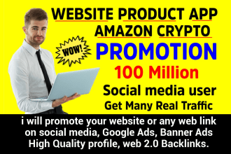 promote website, product, crypto, business, book, blog, cbd any web link