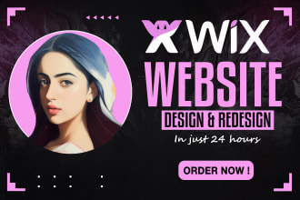 create wix website design, redesign wix website