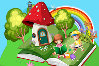 illustrate professional children book pages and covers