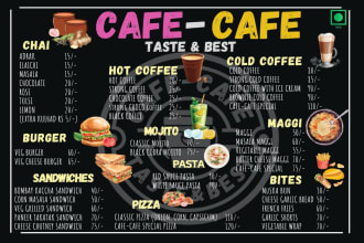 menu card designer and home design