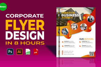 design creative corporate and business flyers