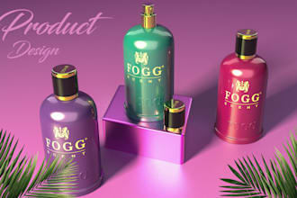make realistic 3d product visualization and animation
