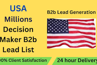 build USA millions of decision maker b2b lead list