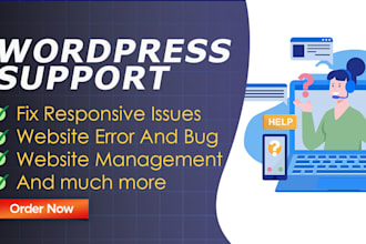 be wordpress, consultant, helper or support