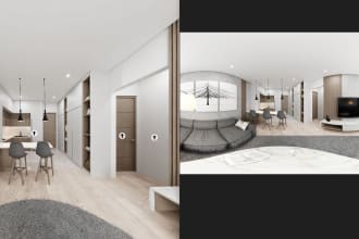 create 360 interior renders for your virtual tour