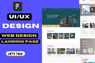 do figma website design, website ui ux,figma design, figma landing page